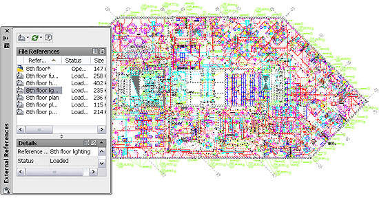 ������ External References � ����� ������� � AutoCAD 2011