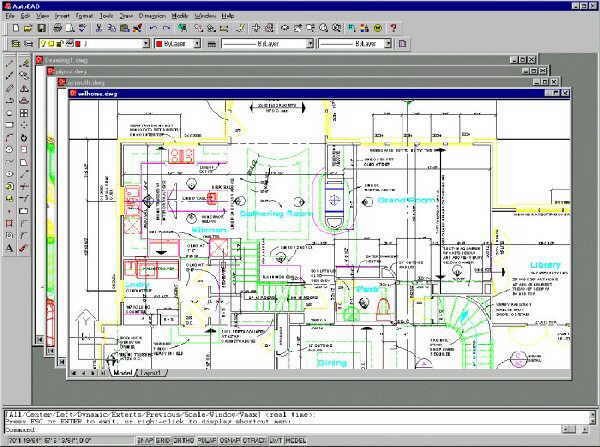 �������� ���������� �������� � ����� ������ AutoCAD.
