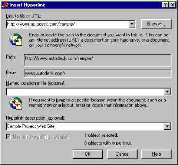 ������ Insert Hyperlink